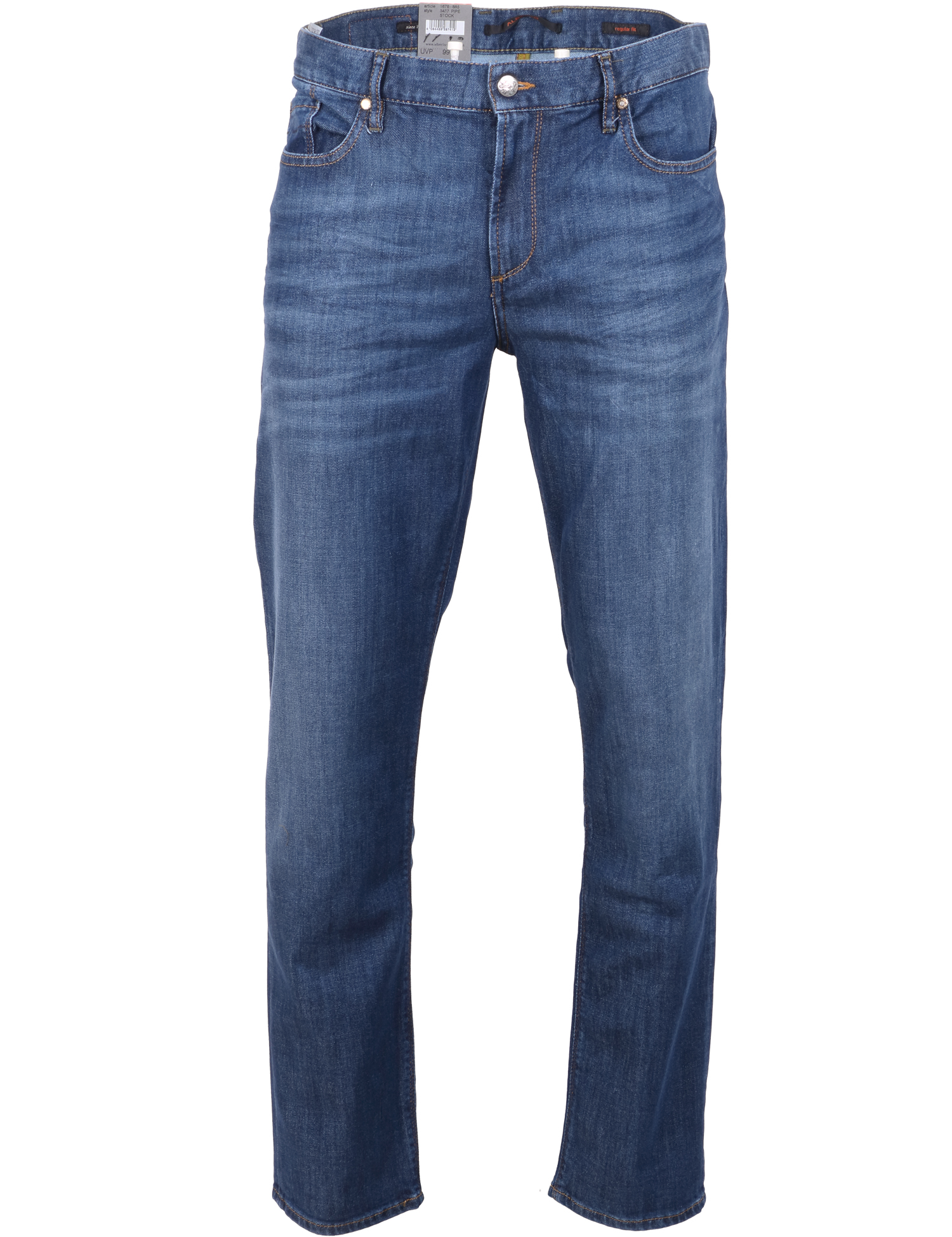 Alberto Herren Jeans Pipe regular fit - blau 33/32