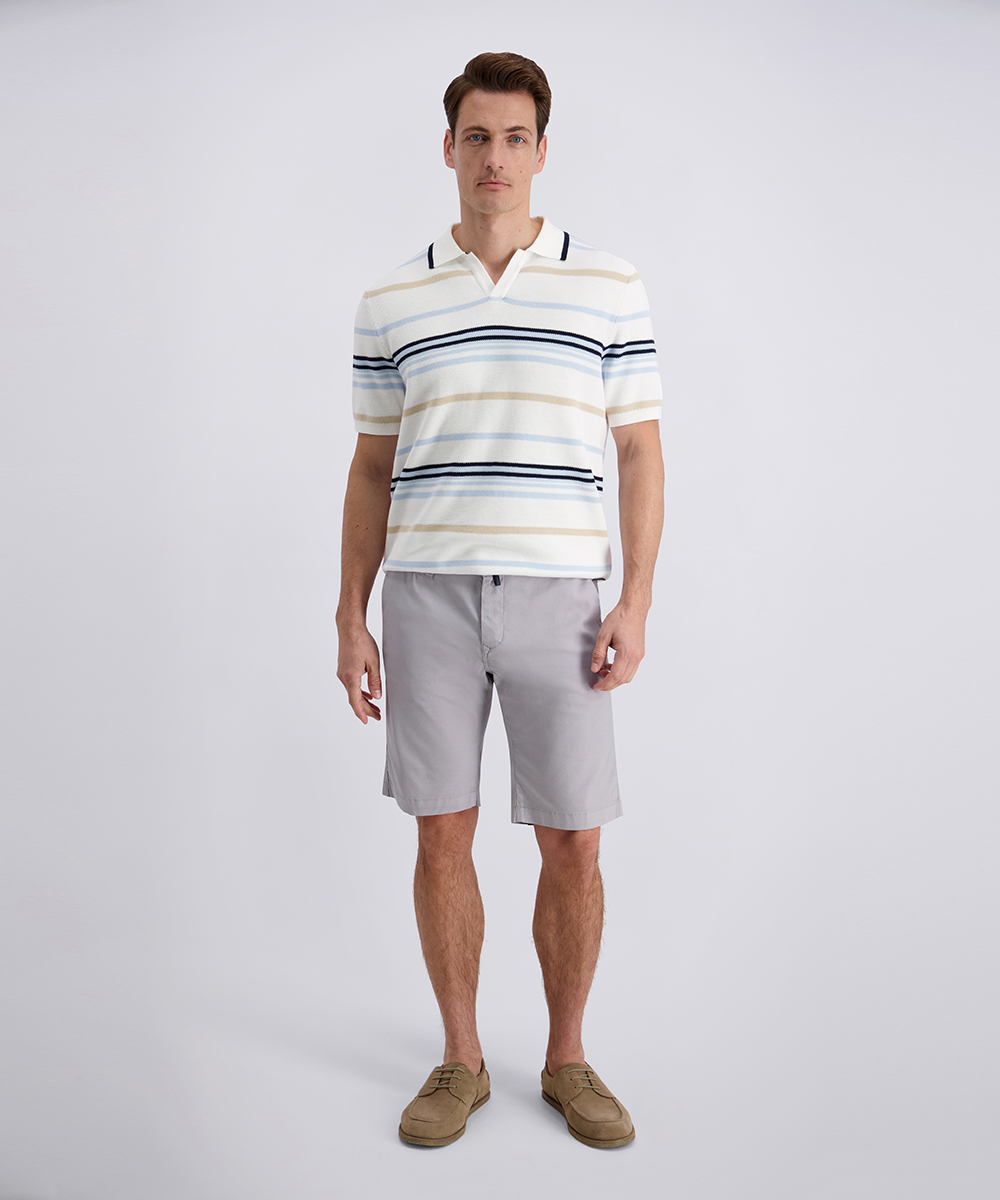 Pierre Cardin Herren Bermuda Shorts - silbergrau 38