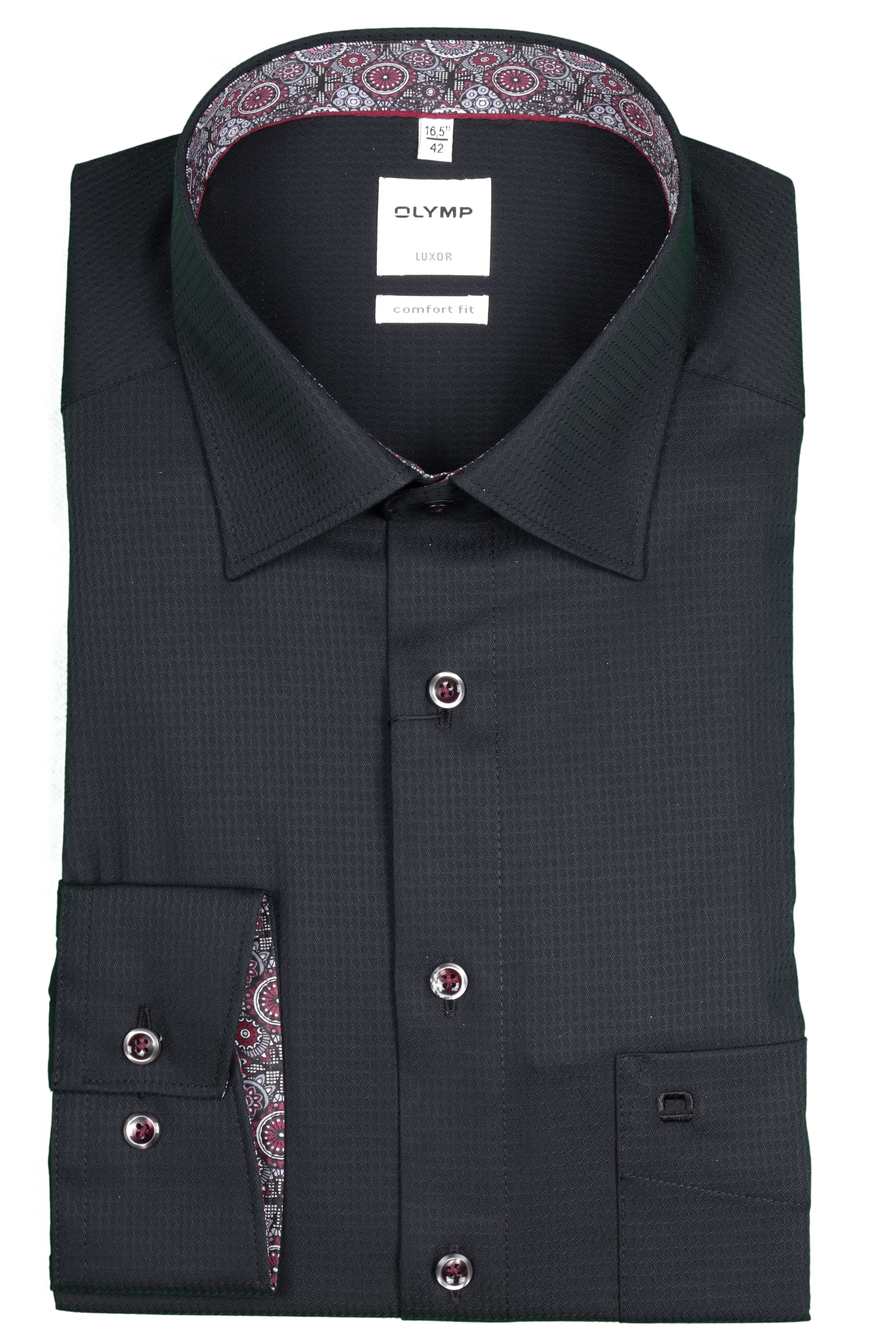 Olymp Hemd Luxor comfort Fit - schwarz
