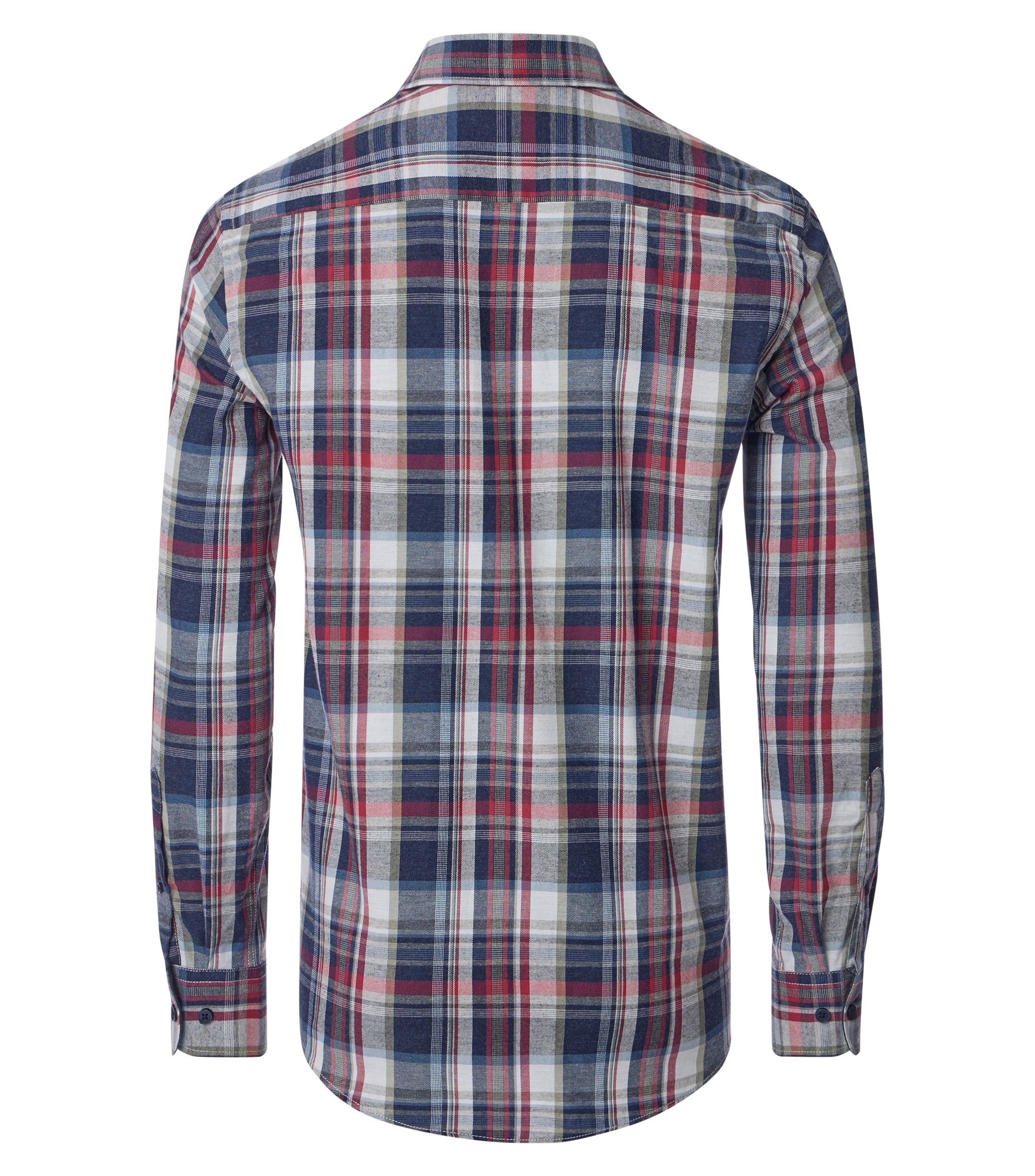 Casamoda Hemd Blockkaro comfort fit - rot