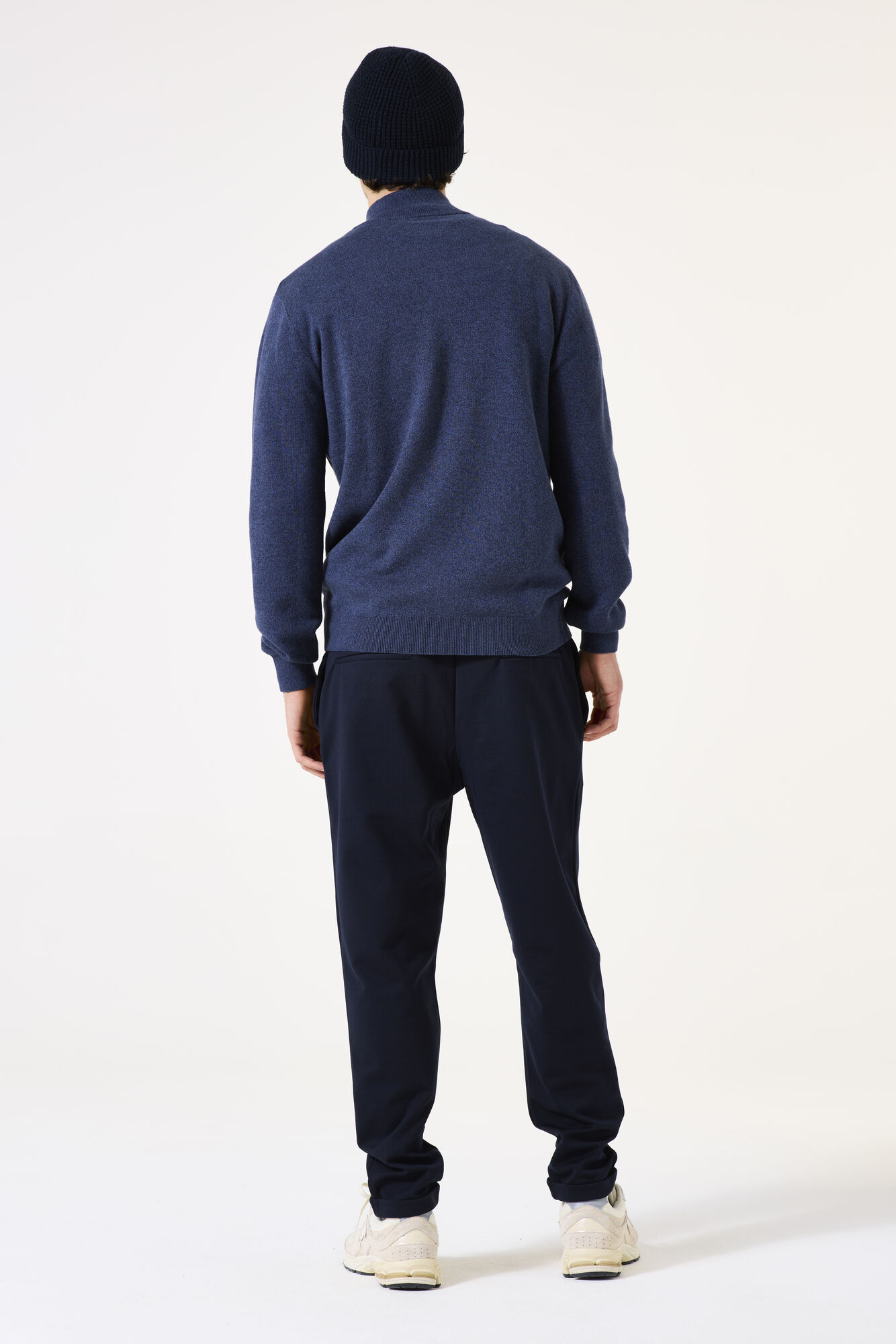 Garcia Herren Pullover Troyer-Zip - blau M