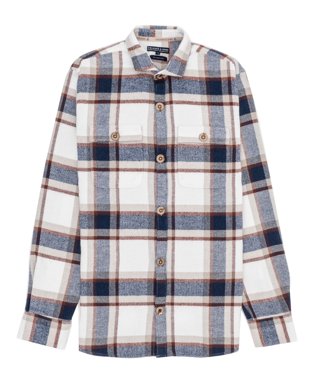 Colours & Sons Flanell Overshirt Check M