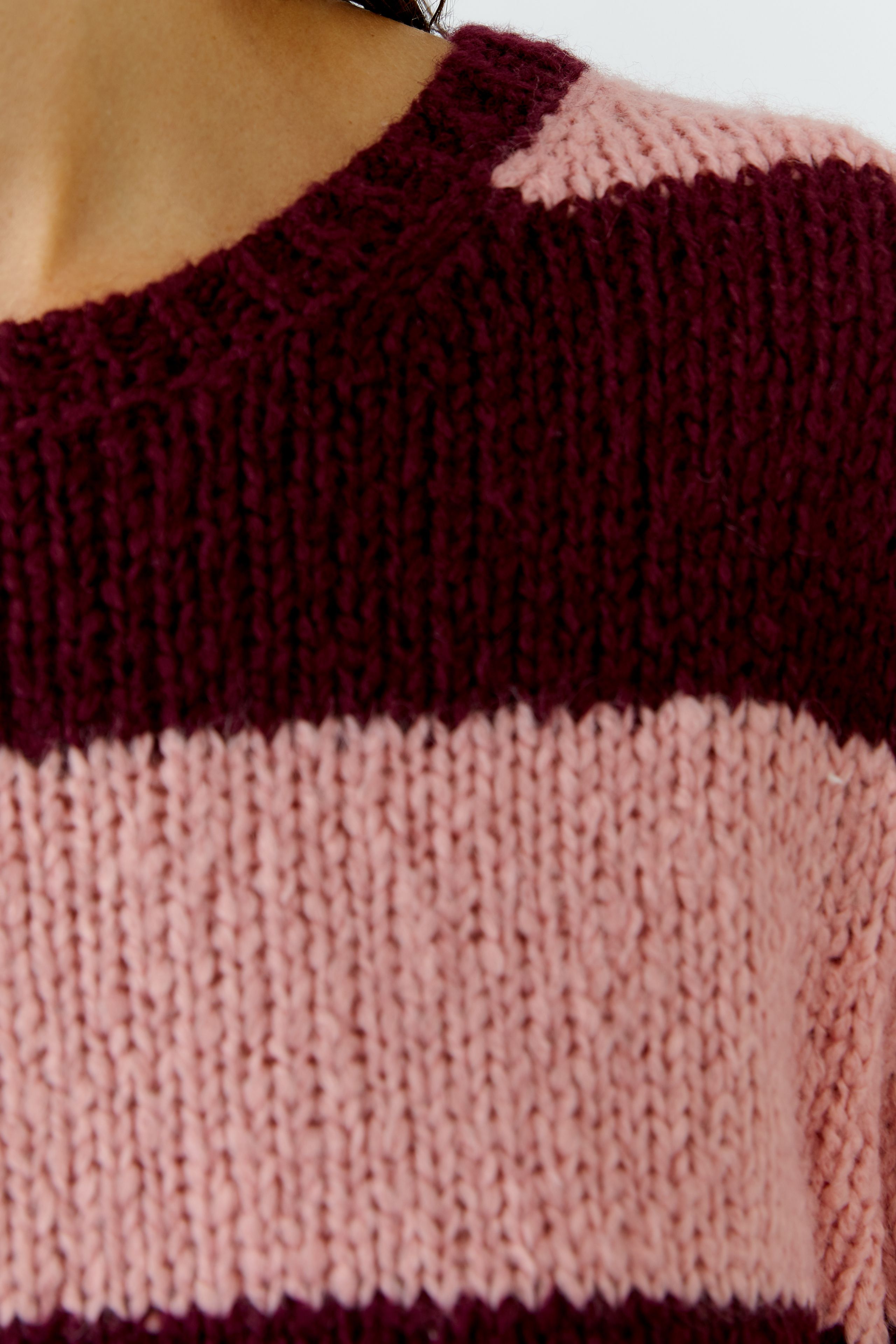 Oui Damen‑Pullover ESMY mit Streifenmuster 42