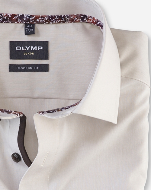 Olymp Hemd Luxor modern fit - beige