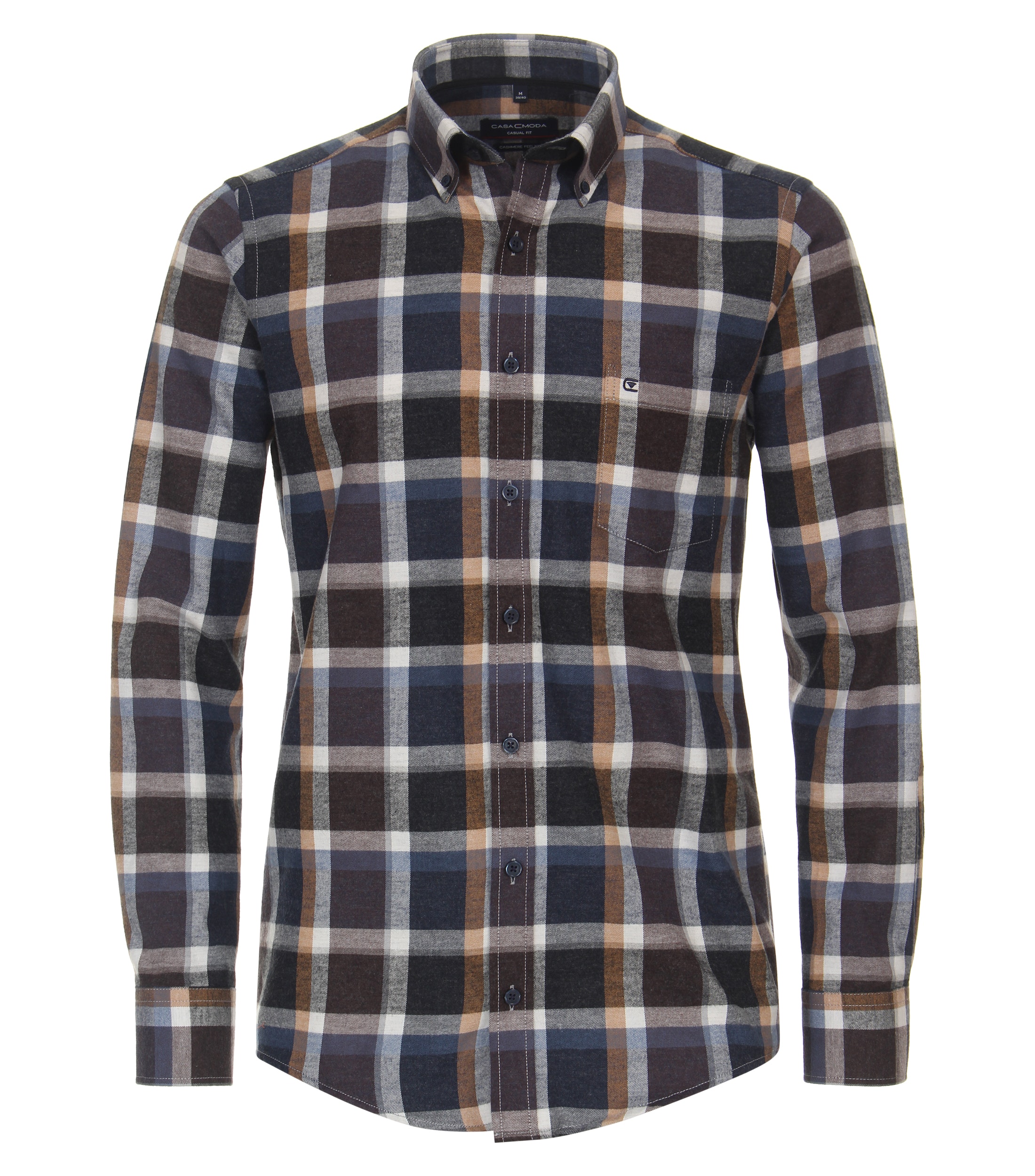 Casamoda Herren Flanellhemd - kariert
