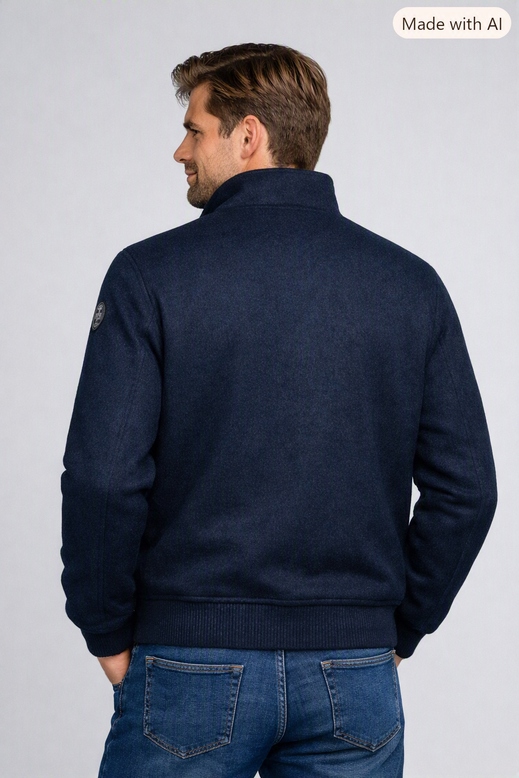 NZA New Zealand Auckland Herrenjacke – Wolloptik XXL