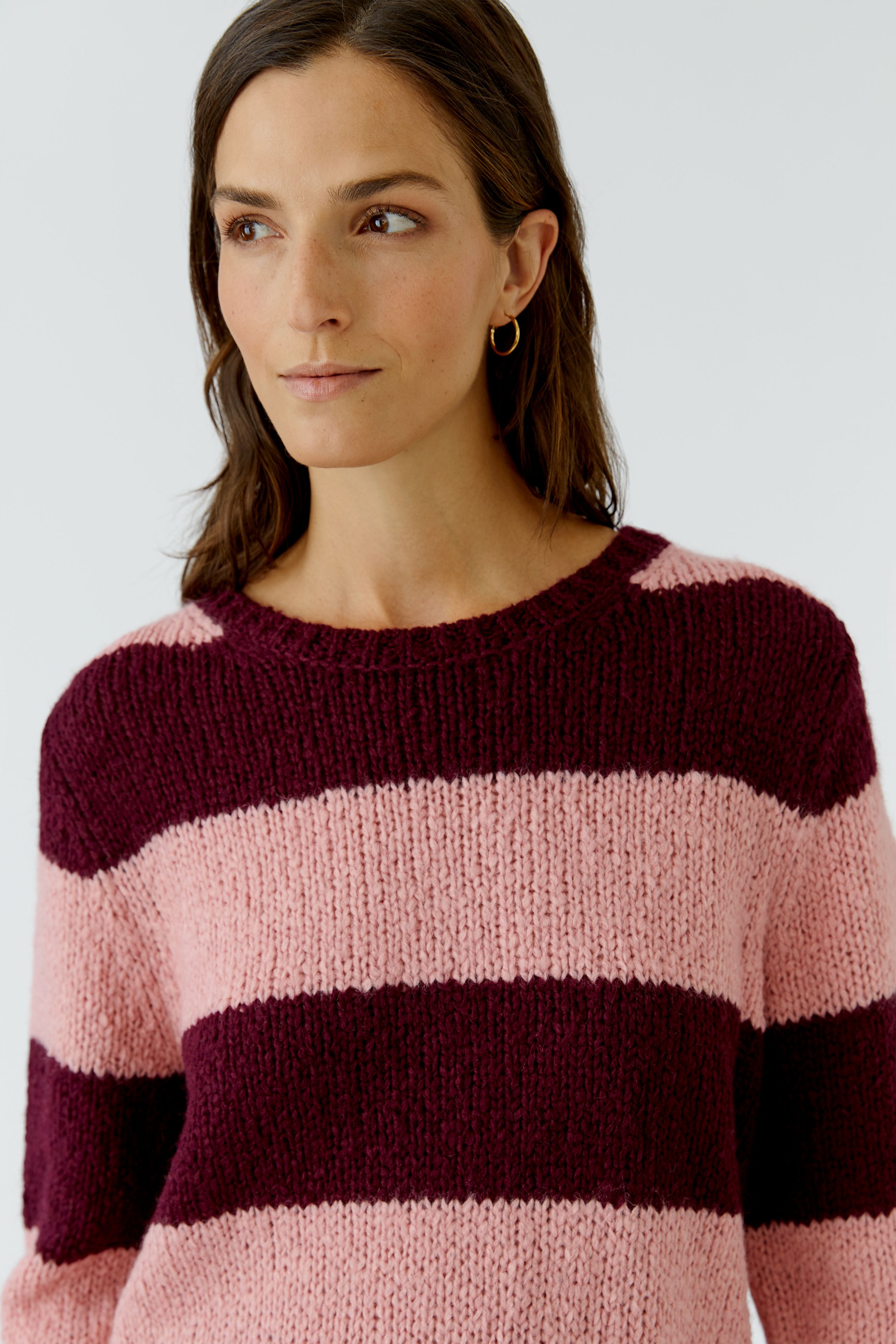 Oui Damen‑Pullover ESMY mit Streifenmuster