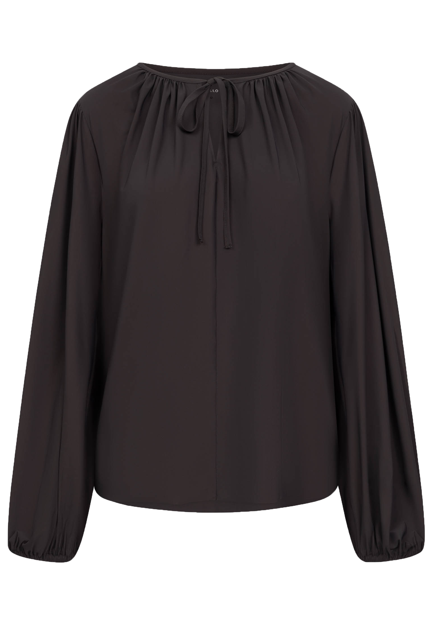 Raffaello Rossi Bluse mit Bindeband – Schwarzbraun