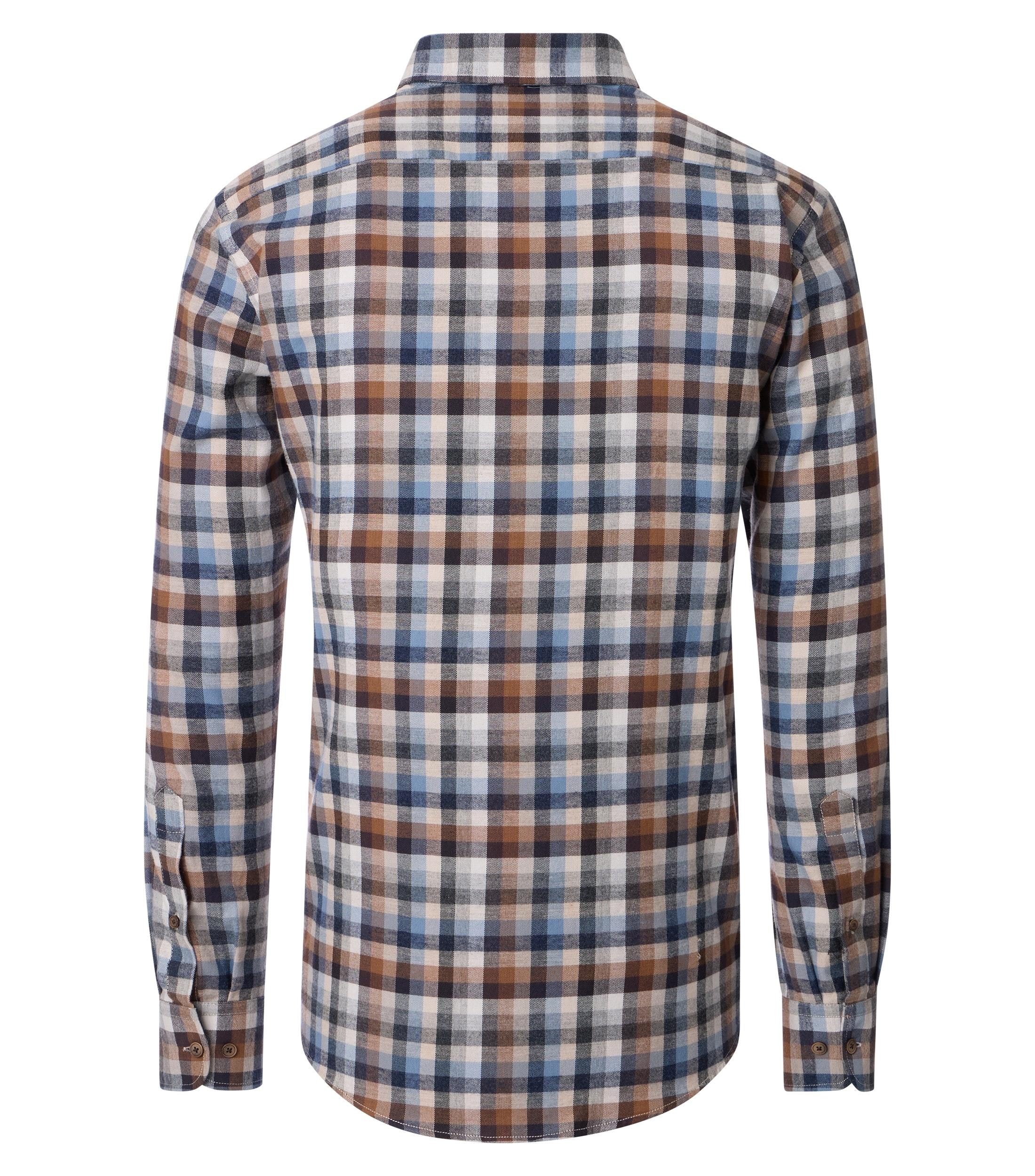 Casamoda Flanellhemd kariert - braun