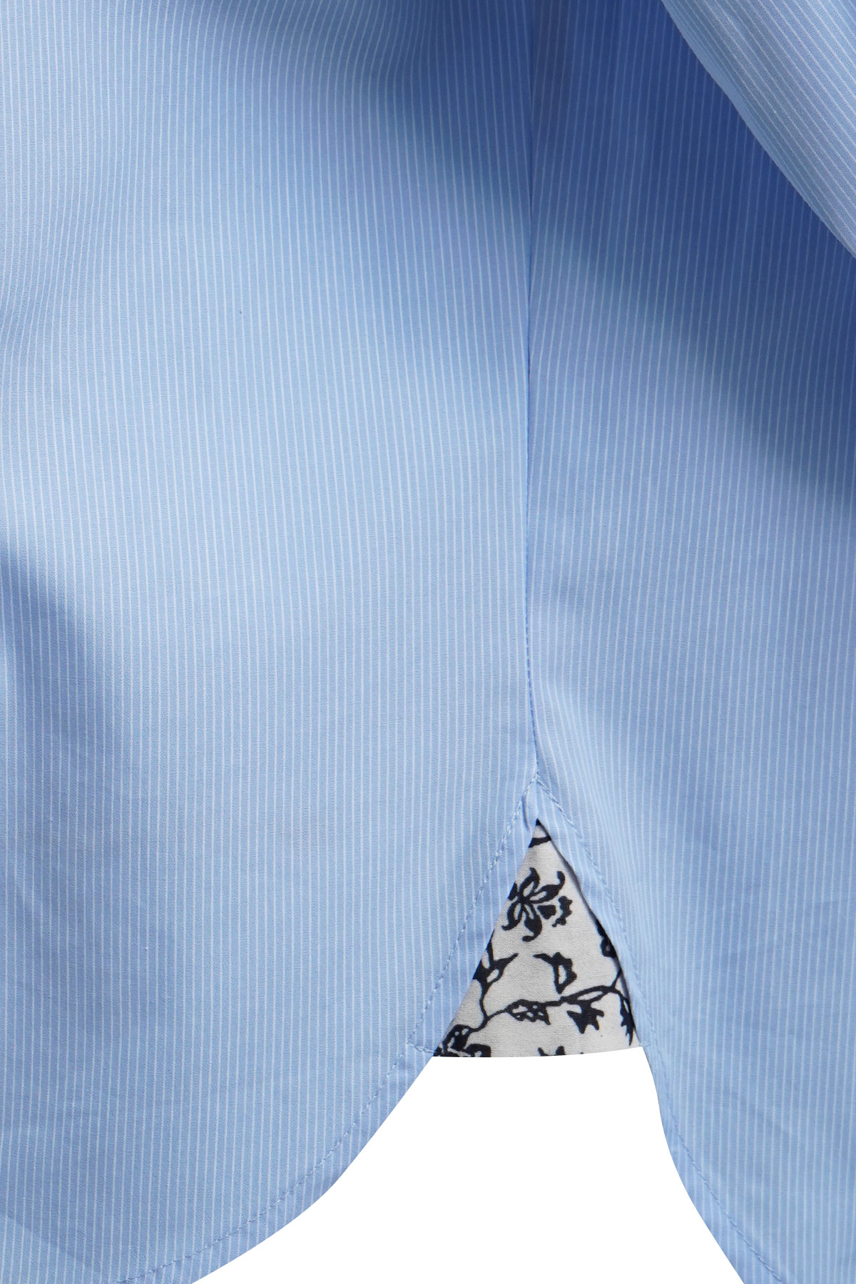 Milano Italy Bluse mit Bindeschleife – Hellblau 40
