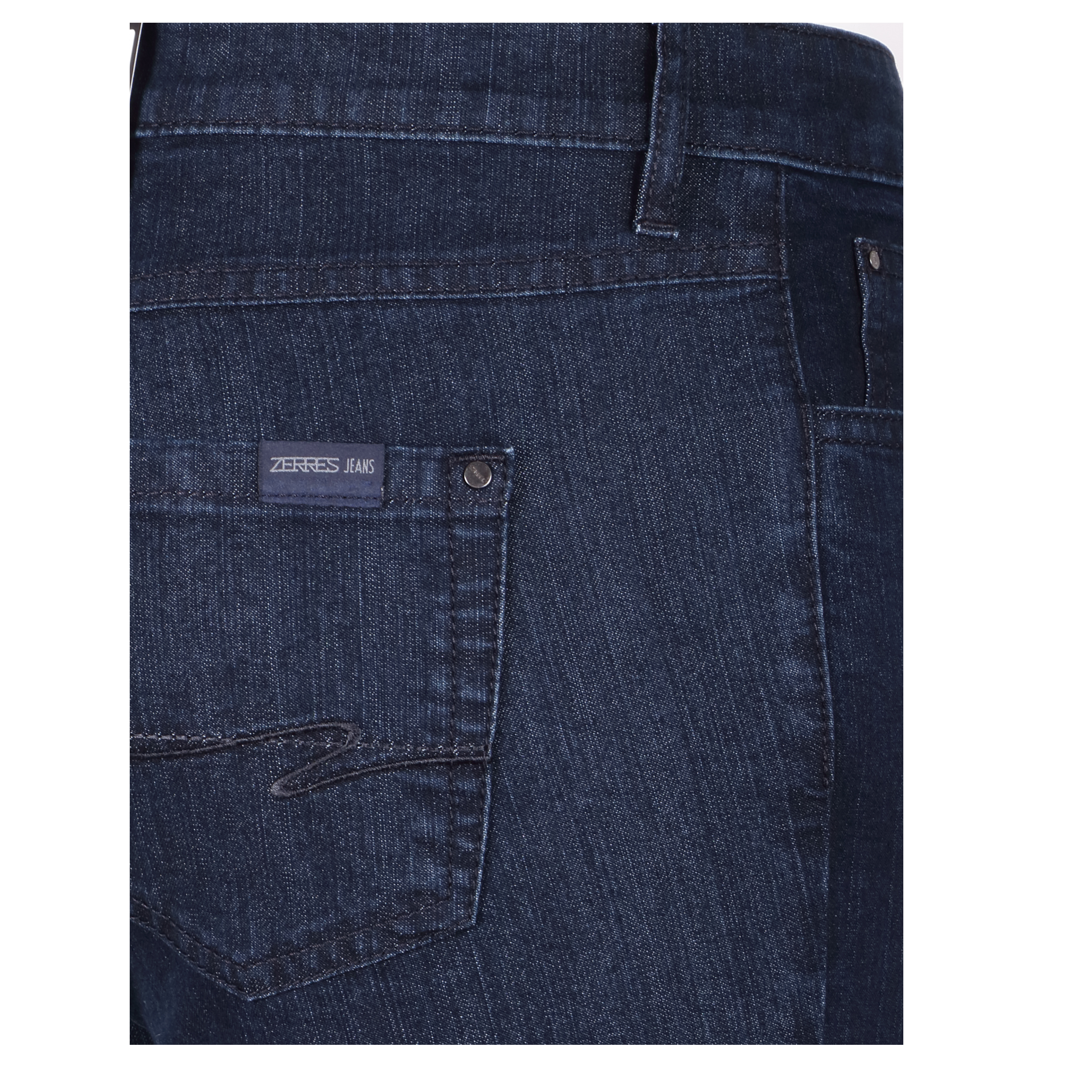 Zerres Damen Jeans Cora comfort S 42 dunkelblau