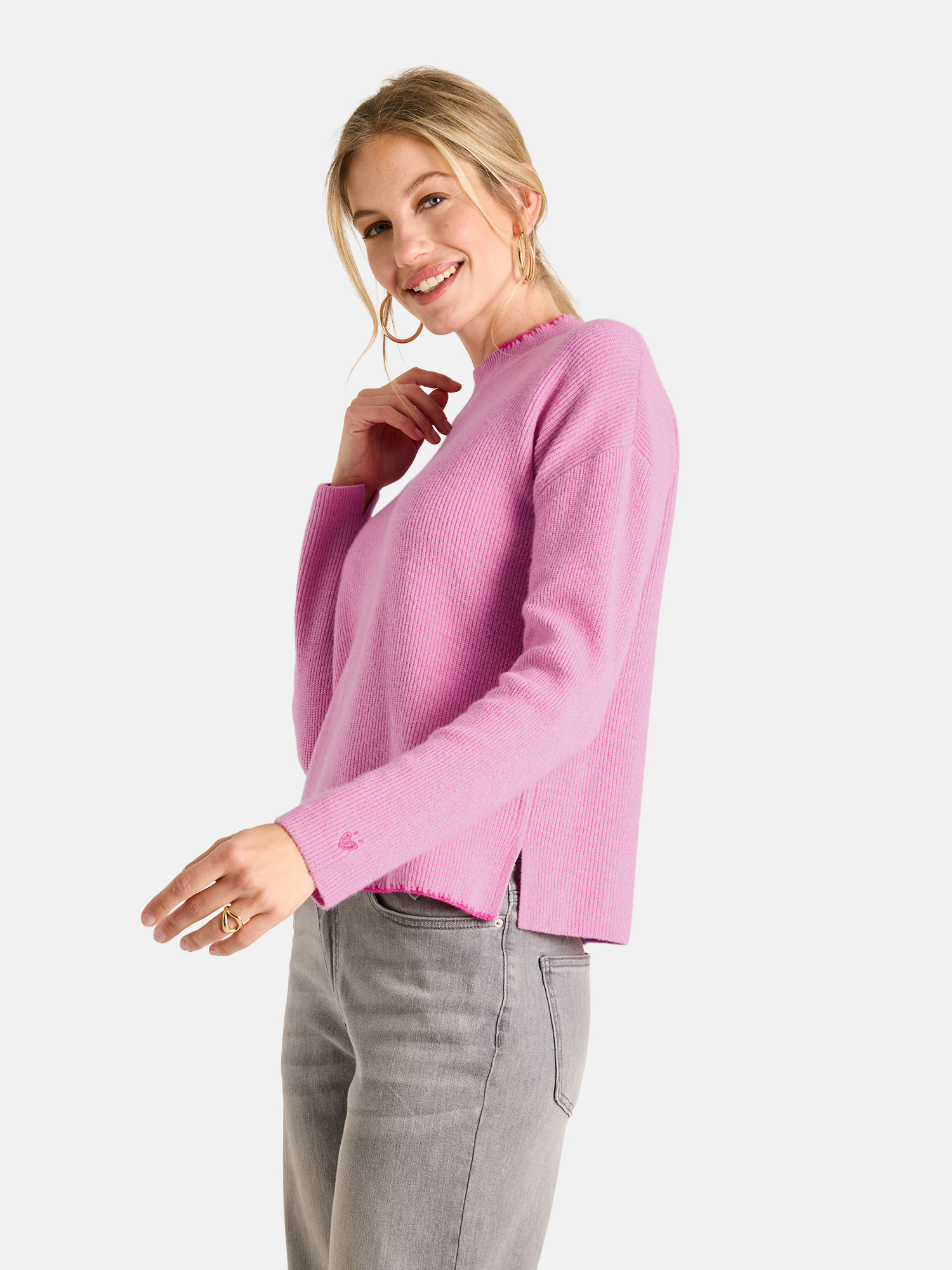 Lieblingsstück Damen Pullover – Feinstrick in Pink 44