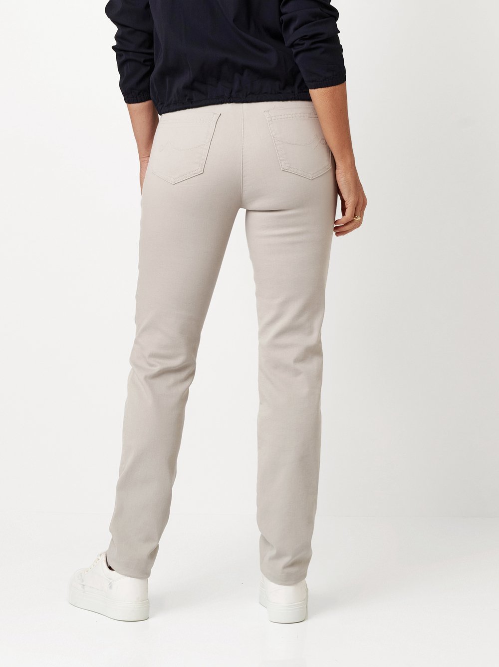 Relaxed Damen Hose Meine beste Freundin - silbergrau 46