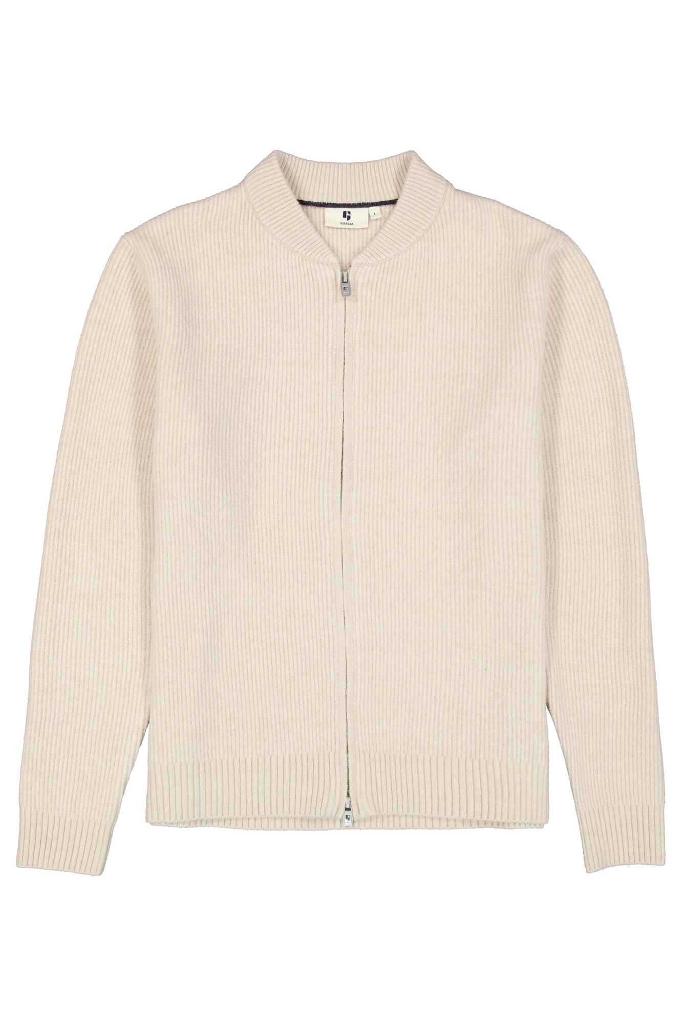 Garcia Herren Strickjacke Rippenstruktur