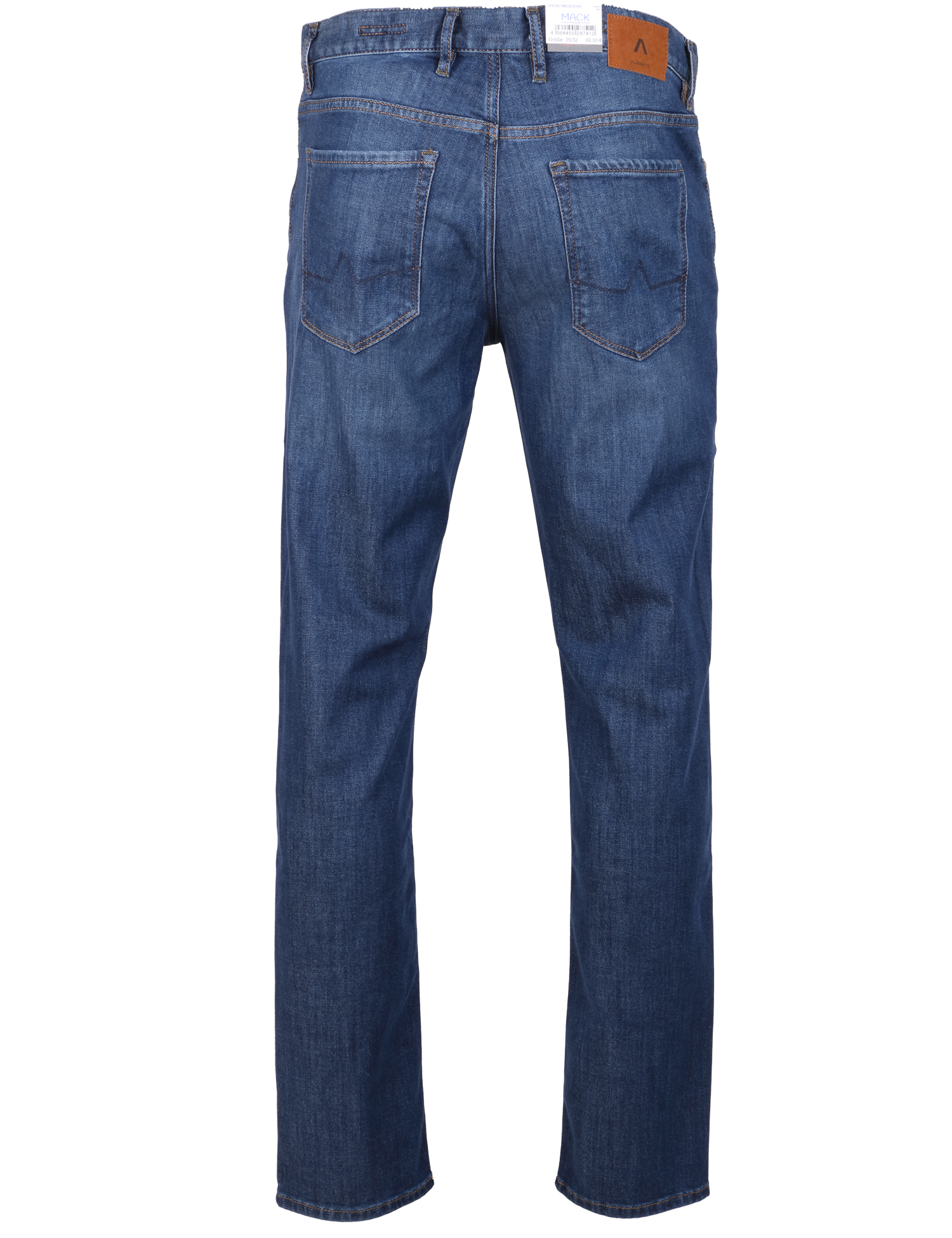 Alberto Herren Jeans Pipe regular fit - blau 34/32