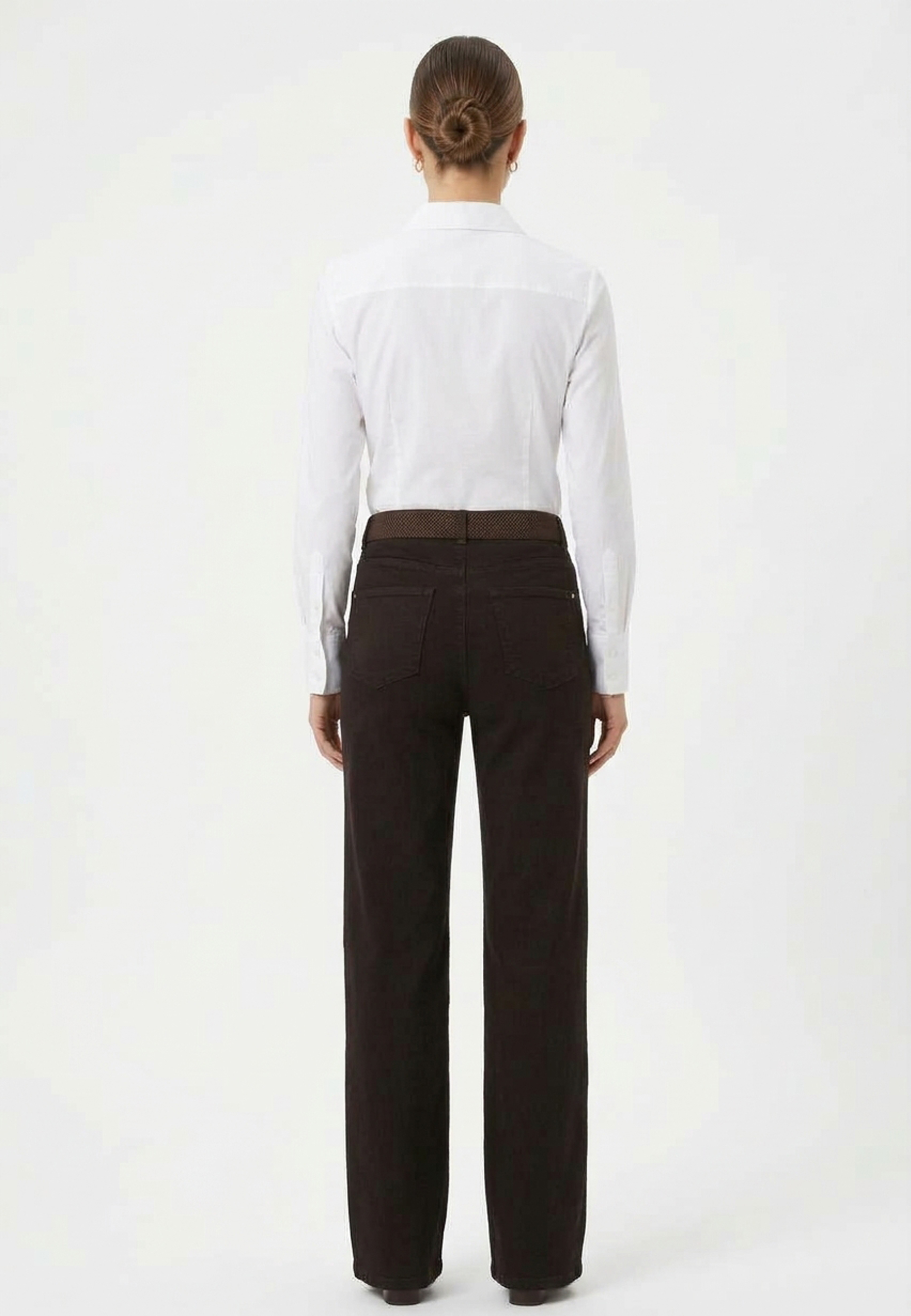 Angels Jeans Lara wide Leg - dunkelbraun 44
