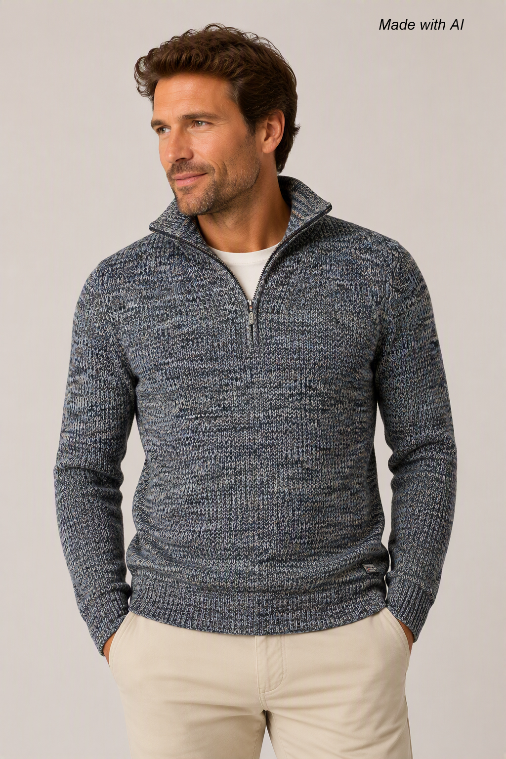 NZA New Zealand Auckland Strickpullover Troyerkragen L
