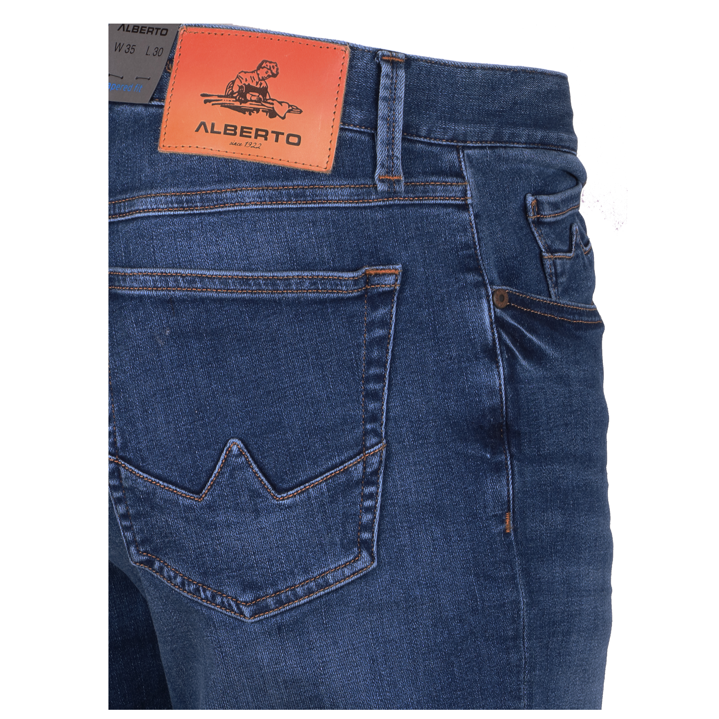 Alberto Herren Jeans Slipe tapered fit - blau 32/32