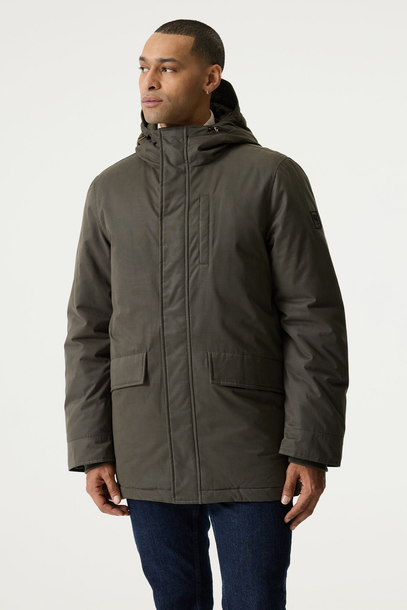 Garcia Herren Winterjacke mit Kapuze Olivgrün XXL