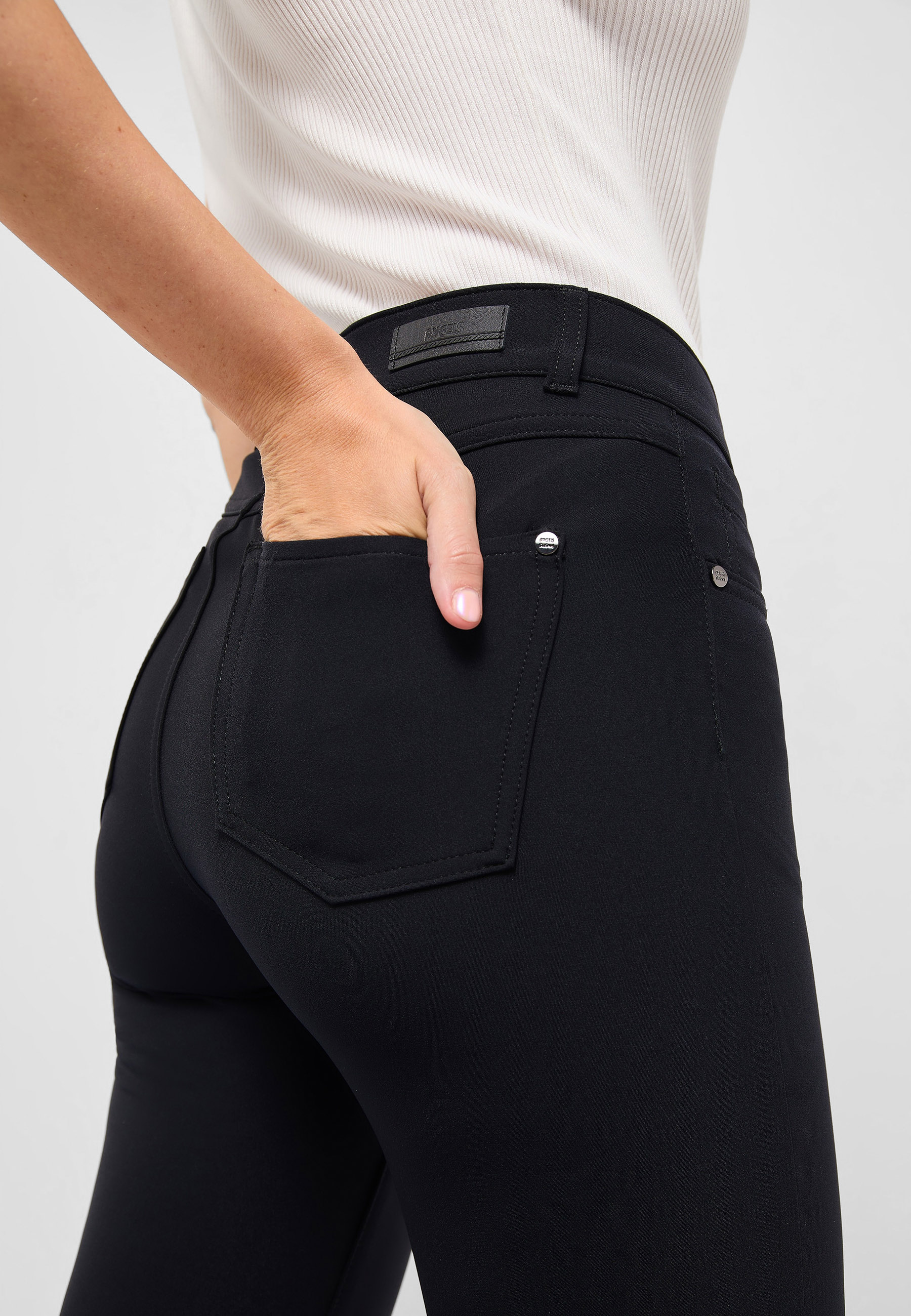Angels Damen Hose 5 Pocket Style - schwarz