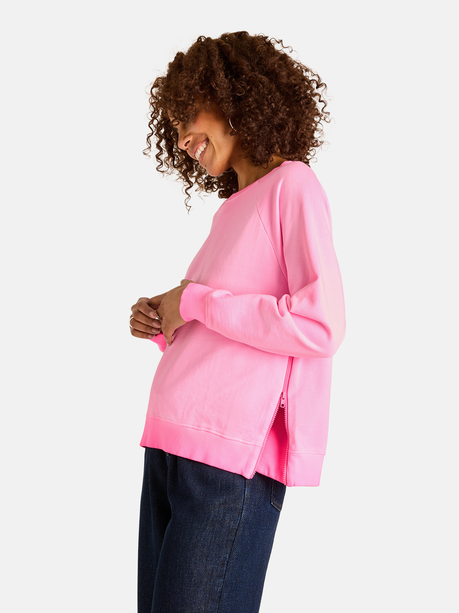 Lieblingsstück Damen‑Sweatshirt – Pink, Rundhals M