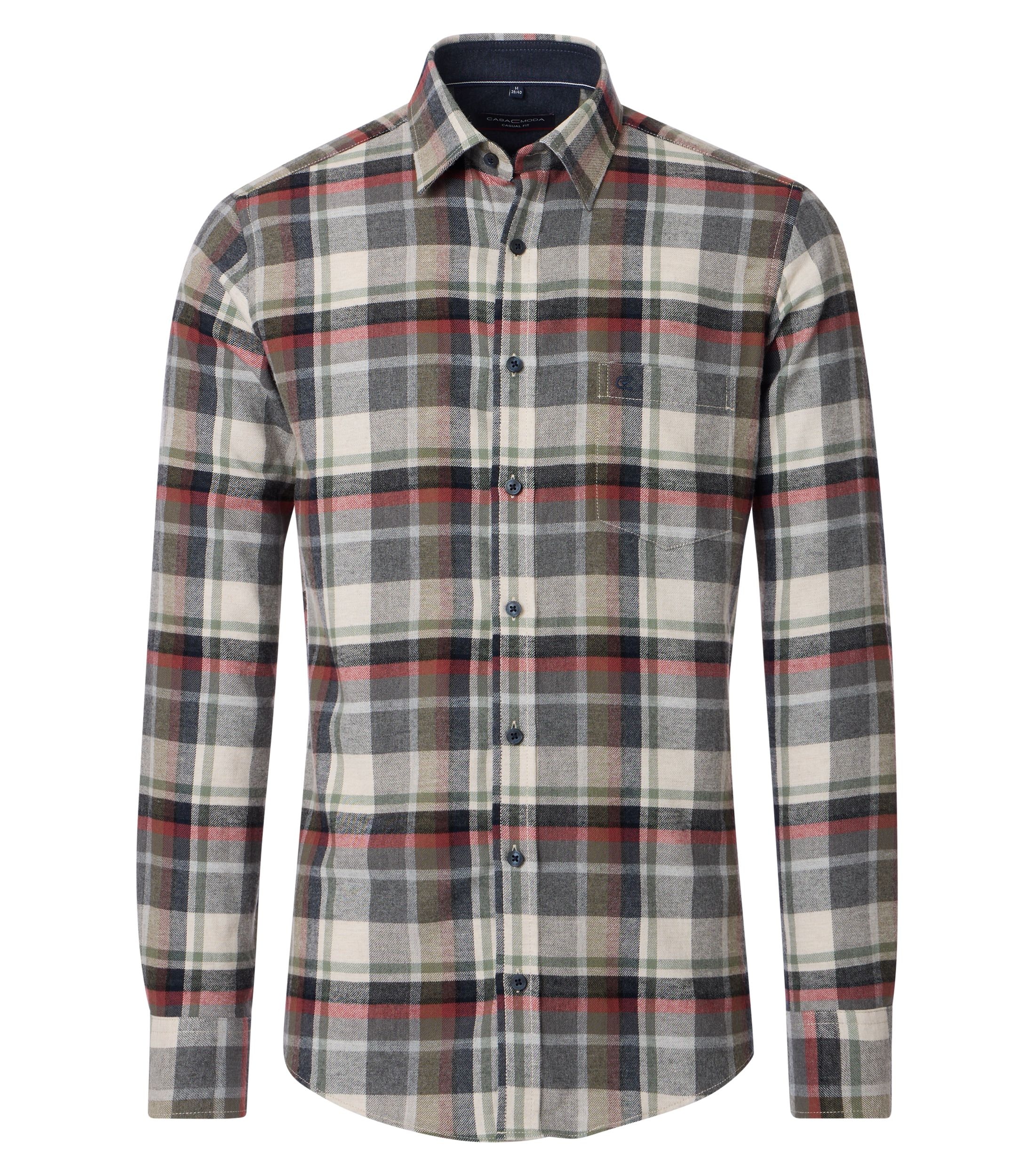 Casamoda Flanellhemd kariert casual fit 3XL