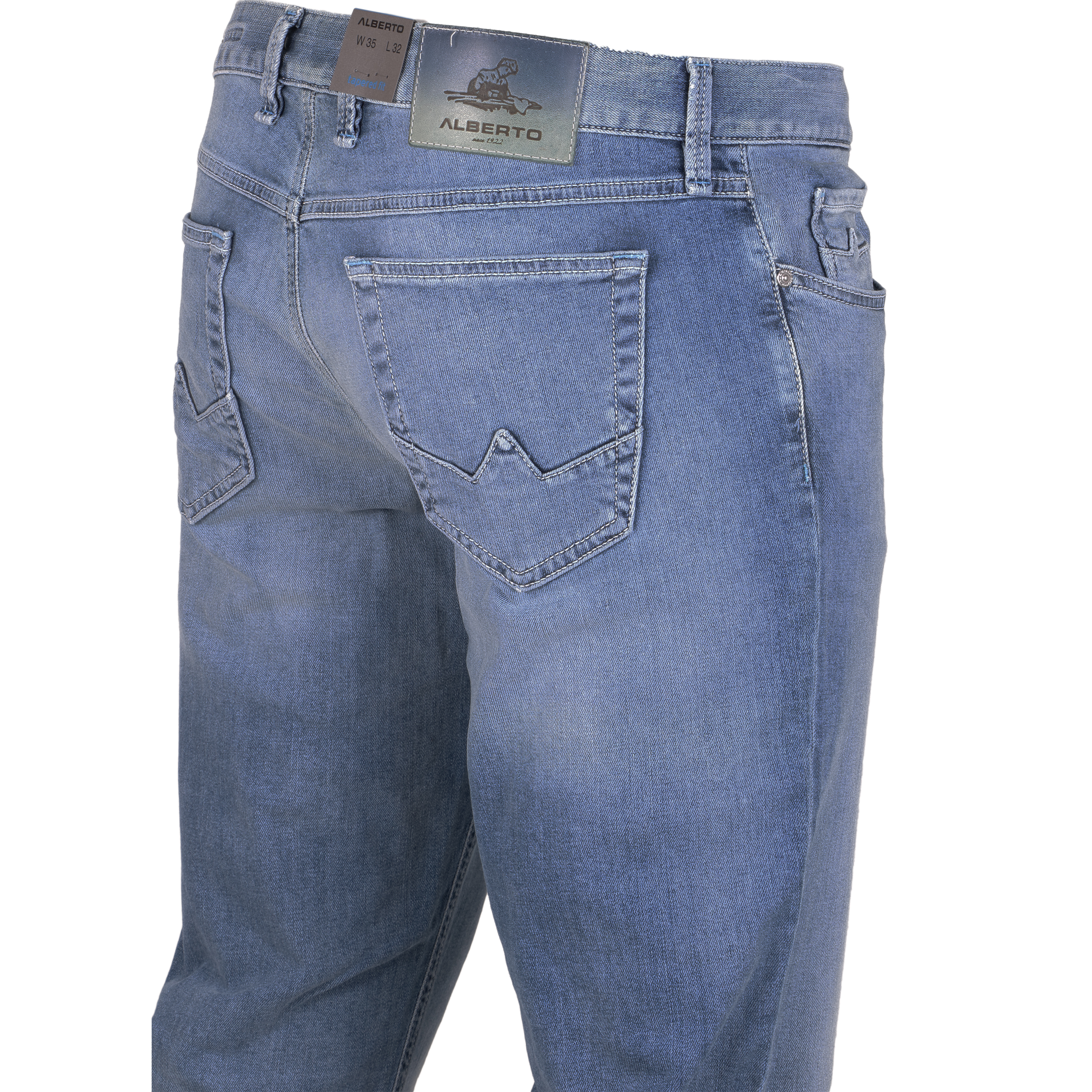 Alberto Herren Jeans Slipe Vintage - hellblau 31/32