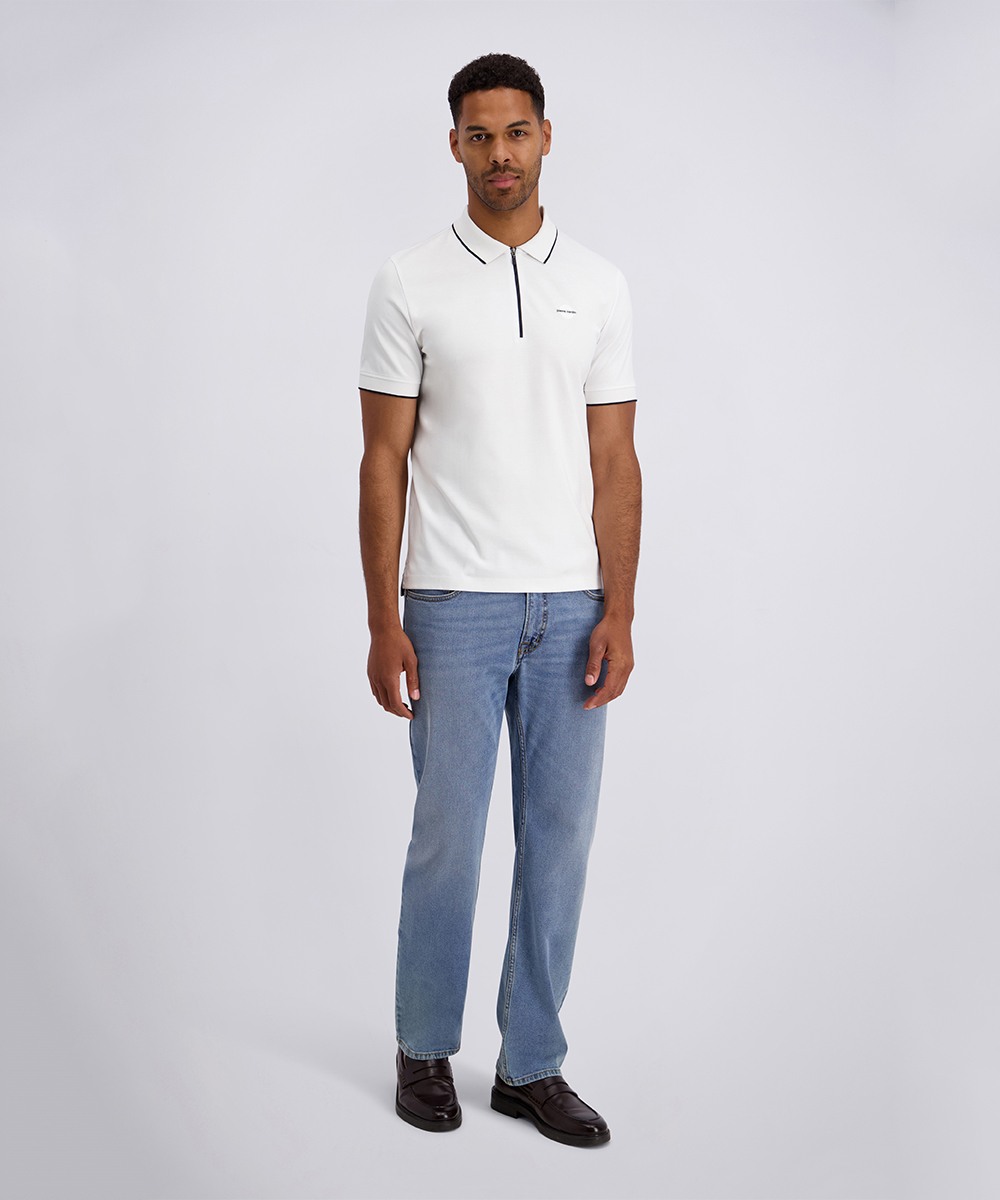 Pierre Cardin Herren Poloshirt - weiß L