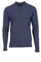 Salsa Herren Henley Shirt langarm - dunkelblau