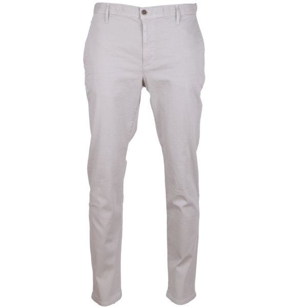 Alberto Herren Chino Hose Rob - hellgrau