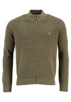 Fynch-Hatton Strickjacke Baumwolle - olive