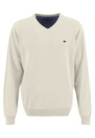 Fynch-Hatton Herren Pullover Baumwolle - offwhite