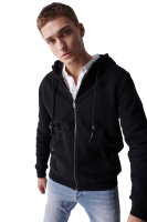 Salsa Herren Sweatjacke mit Kapuze - schwarz