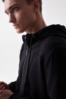 Salsa Herren Sweatjacke mit Kapuze - schwarz