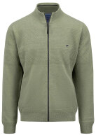 Fynch-Hatton Strickjacke Structure Mix - khaki