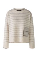 Oui Damen Pullover in Handstick Optik