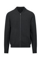 Fynch-Hatton Strickjacke Collegekragen - schwarz