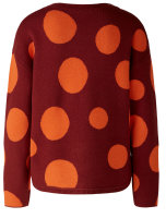 Oui Damen Pullover dark red